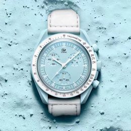 Men's watch sports style quartz movement size 42mm space travel watch unique design depth waterproof watch252S