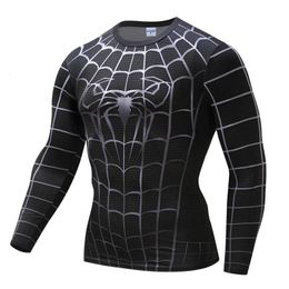 Anime 3D Printed Tshirts Men Compression Shirts Long Sleeve Tops Fitness T-shirts Slim Tights Tee Male Cosplay Costume Tights 240125
