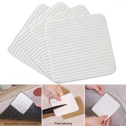Carpets 4Pcs Carpet Sticker Useful No Trace Rug Gripper Floor Tape Shower Mat Non-slip Stickers Daily Use
