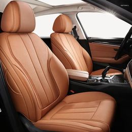 Car Seat Covers NAPPA Leather 5 Seats Custom For Ford Explorer 2024 2013 2014 Accessories