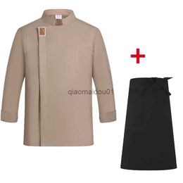 Others Apparel Long Sleeve Chef Uniform Restaurant Kitchen Cooking Work Wear Coat Waiter Work Jackets Professional Uniform Cook Overalls Outfit