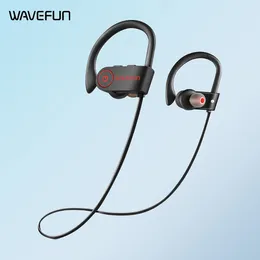 Wavefun XBuds Bluetooth Earphone Wireless Headphones With Ear Hook IPX7 Waterproof Super Bass Sport Earphones Music Gaming Mode