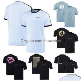 Motorcycle Apparel 2022 F1 T-Shirt Forma 1 Driver T-Shirts Short Sleeve Racing Suit Motorsport Team Uniform Tops Summer Plus Size Br Dhh69