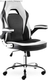 Other Furniture JHK Gaming Computer Office Ergonomic Desk Chair Armrests Neck and Built-in Lumbar Adjustment Black and White Q240129