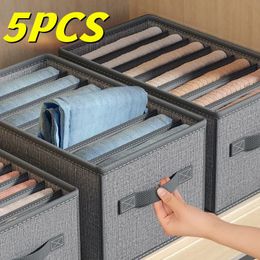 Closets Clothes Organiser Pants Jeans Storage Box Cabinet Drawers Underwear Socks TShirt Wardrobe Organisers 240125