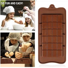 Cavity Break-Apart Chocolate Mould Tray Non-Stick Silicone Protein and Energy Bar Candy Moulds Food Grade255m