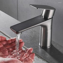 Kitchen Faucets Household Stainless Steel Faucet Single Handle And Cold Mixer Water Tap For Bathroom