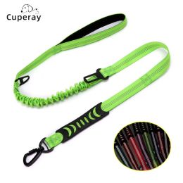 Leashes Explosionproof Okinawa Dog Leash, Elastic Reflective Pet Leash for Dog Walking and Dog Car Seat Belt for Large Medium Small Dog