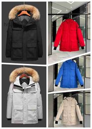 Designer Mens Jacket Warm Parkas Down Winter Tops Outwear Multiple Colour Canadian Shiny Windproof Hooded Jackets Goose Couple Sweatshirts S5LSSR LSSR