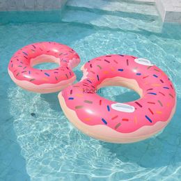 Other Pools SpasHG Inflatable Donut Pool Float Cartoon Swim Ring for Adult Kids Swimming Circle Air Mattress Pool Toys for Summer Party Beach YQ240129