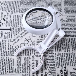 Equipments 5/11X 8 LED Magnifying Glass Portable Foldable Stand Table Handheld Magnifier With Light For Reading Crafting Repairing Tool