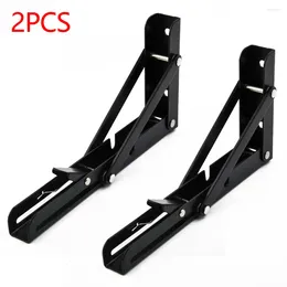 All Terrain Wheels 2pcs Campervan Folding-Bracket Table Shelf Motorhome Caravan Black Finish Camping Camper Van Brackets RV Accessories