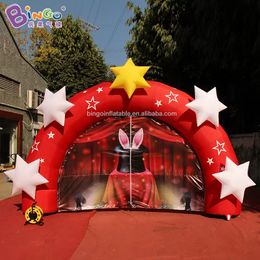 wholesale Customized 5x3mH 16.4x10ft advertising inflatable stars arhces entrance arched door blow up archway for party event decoration toys sport