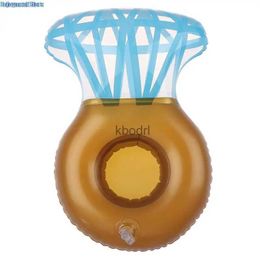 Other Pools SpasHG 1pc Diamond Ring Floating Cup Holder Pool Swim Ring Water Toys Party Boats Baby Pool Toys Inflatable Drink Holders YQ240129