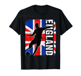 Men's T-Shirts 100% Cotton England Soccer British Flag For Football Fans T-Shirt MEN WOMEN UNISEX T Shirts Size S-6XL