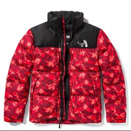 Designer Coat Ski Jacket Co-branded Camp Snow Mountain Leather Origami Graffiti Personalized Design Thickened Warm Down Jacket Climbing Size S-2XL 7YDXG