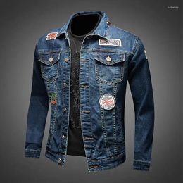 Men's Jackets Denim Jacket Trend Slim Handsome Streetwear Biker Baseball Fashion Loose Casual Versatile Clothing