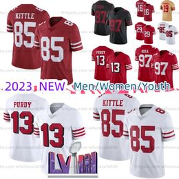 Mccaffrey Christian Brock Purdy Football Jerseys High Quality Nick Bosa George Kittle Deebo Samuel Jerry Rice Montana Talanoa Hufanga Trent Williams Brandon Aiyuk