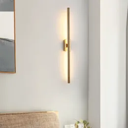 Wall Lamp Modern Led Lights For Bathroom Indoor Bedroom Bedside Living Room Sconce Decoration Background Long Lighting Plug In