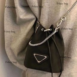 Nylon Designer Bucket Women Bag Handbag Mini Tote Small S Long Chain Shoulder Crossbody Bags Purses houlder s
