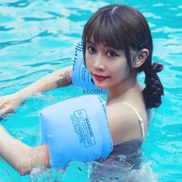 Other Pools SpasHG Arm Float Adult Kids Swimming Inflatable Arm Rings Portable Floating Circle Sleeves Pool Buoy Armbands Swimming Pool Floaters YQ240129
