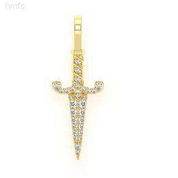 Manufacturers Wholesale Mini Medieval Dagger Pendant 100% Genuine Certified Diamond Pendant Luxury Lab Grown Diamond Jewelry