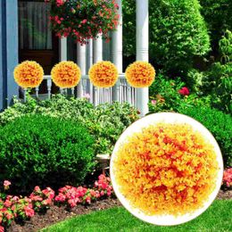 Decorative Flowers Eucalyptus Grass Ball Artificial Indoor Balls Hanging Plants Ceiling Simulated Topiary Plastic Fake Pendant Mother