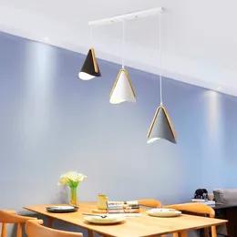 Pendant Lamps Modern Wood Lights Fixture For Kitchen Dining Room Bedside Hanging Luminaire Suspension Indoor Decoration