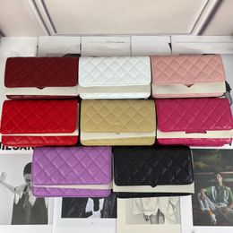 High Quality Luxury Designer Bag Brand Woman Shoulder Bag Handbag Real Leather Caviare Cross Body Bag Chain Slant Shoulder Handbags Purses