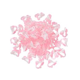 Charm 1000pcs Plastic Clipon Earring Clips Clasps Hooks for Diy Earrings Accessories Component Findings Making Pink White 14x9x13mm