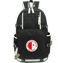 SK Slavia Praha backpack Czech daypack Club school bag Sport Team packsack Print rucksack Casual schoolbag Computer day pack