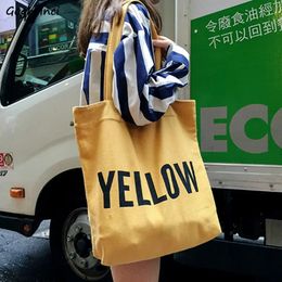 Shopping Bags Women Zipper Letter Printed Chic Big Capacity Leisure Daily Shop Bag Canvas Tote Reuseable Eco Shooper Harajuku 240129