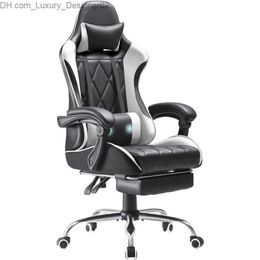 Other Furniture Homall Gaming Chair Computer Chair with Footrest and Massage Lumbar Support Ergonomic High Back Video Game Chair with Swivel Q240129