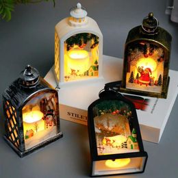 Christmas Decorations Night Light Snowman Portable Lamp Xmas Tree Pendant Home Year Bedroom Birthday Decoration Lanterns Gifts