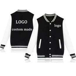 Kids Jackets For Girls Custom Baseball Jackets By Yourselves Chirldren Casual Jacket and Coat Baby Boys Baseball Uniform 240123