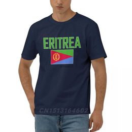Men's T-Shirts 100% Cotton ERITREA Flag With Letter Design Short Sleeve T shirts Men Women Unisex Clothing T-Shirt Tops Tees 5XL