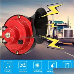 Vehicles Accessories 300Db Super Train Horn For Trucks Suv Car-Boat Motorcycles 12V Vehicle Drop Delivery Mobiles Dhhwr Dhajf