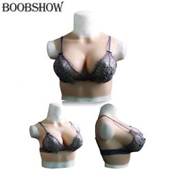 Huge Fake Boobs Plate Nipples Enhance Silicone Breasts Forms Bodysuit for Shemale Transgender Crossdressing Dragqueen Cosplay