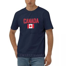 Men's T-Shirts 100% Cotton CANADA Flag With Letter Design Short Sleeve T shirts Men Women Unisex Clothing T-Shirt Tops Tees 5XL