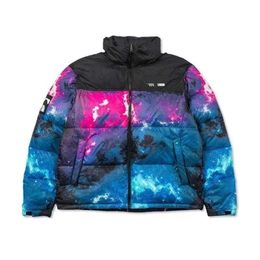 Designer Coat Ski Jacket Co-branded Camp Snow Mountain Leather Origami Graffiti Personalized Design Thickened Warm Down Jacket Climbing Size S-2XL 16GDLK