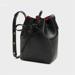 Fashion Bag Tote Ansurstudios Mini Bucket Mansur Women Real Leather Shoulder Gavriel Ladies Crossbody s Small for Girl 2204182837