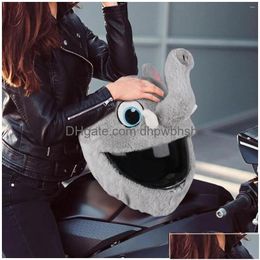 Motorcycle Helmets Helmet Er Elephant Shaped Motorbike For Fl Face P Gifts Protective Funny Drop Delivery Mobiles Motorcycles Acce A Dhsbs