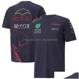 Motorcycle Apparel 2022 F1 T-Shirt Forma 1 Racing Suit T-Shirts Fans Casual Breathable Short Sleeves Custom Team Logo Men T Shirts D Dhtnh