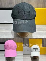 Ball Caps Designer New Soft Top Wash Embroidered Letter Baseball Hat High Quality Hat Shape Looks Good LK17