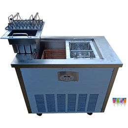 Commercial Ice Lolly Popsicle Making Machine /Stick Pop Maker Price/ Stick Ice Cream Machine 2 basket molds