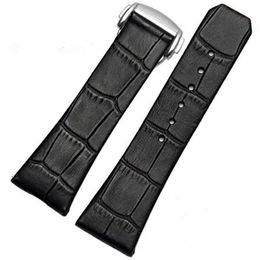 Genuine Leather Watch Band For Omega CONSTELLATION Series Wristband Strap 23mm With Silver Clasp2310