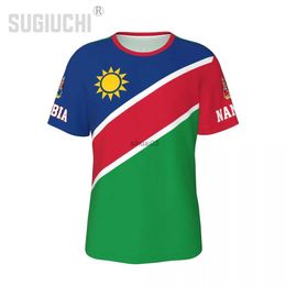 Men's T-Shirts Unisex Nation T-shirt Namibia Flag Namibian T-shirts jersey For Men Women Soccer Football Fans Gifts Custom clothes tee