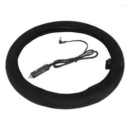 Steering Wheel Covers DC12V 40W 38CM Car Heated Cover Replacement Quick Heating Electrical Auto Accessories