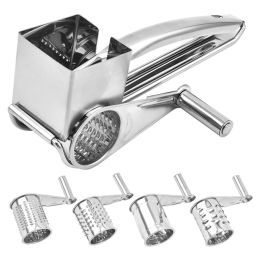 Mills Hand Cranked Cheese Grater Stainless Steel Rotary Vegetable Carrot Ginger Slicer for Home Kitchen Shredder Butter Cutter Grinder