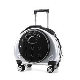 Carriers Pet Trolley Travel Bag Cat Carrier Bag Breathable Pet Backpack Portable Cat Bag Carrying for Dogs Large Space Cat Backpack